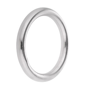 4-6pack Boat Marine 304 Stainless Steel Polished O Ring Smooth Welded 8 x 60mm