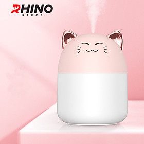 Mua Máy phun sương tạo ẩm Rhino H903 dung tích 250ml  nhỏ gọn  không gây tiếng ồn  tích hợp đèn ngủ RGB nhiều màu - Hàng chính hãng