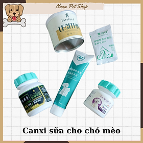 [CANXI SỮA] Viên canxi cho chó mèo bổ sung dinh dưỡng vitamin giúp chắc khỏe xương mượt lông