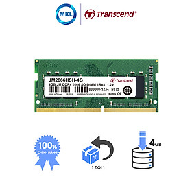 Mua Bộ nhớ RAM Transcend JETRAM 4GB JM DDR4 2666 SO-DIMM - Hàng Chính Hãng