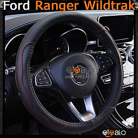 Bọc vô lăng xe ô tô Ford Ranger Wildtrak da PU cao cấp - OTOALO