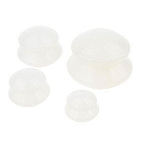 4 Pcs Pure Silicone Portable Cupping Massage Cups for Muscle Joint