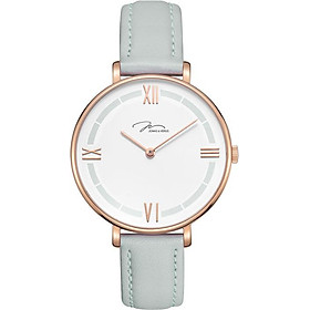 Đồng hồ đeo tay Nữ hiệu JONAS & VERUS X01856-Q3.PPWLH, Máy Pin (Quartz), Kính sapphire chống trầy xước, Dây Da Italy