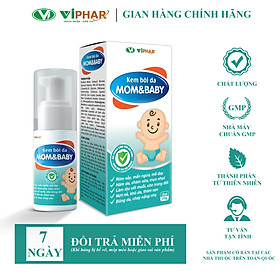 Kem Em Bé Mom&Baby VIPHAR Bôi Da Cho Bé Bị Muỗi, Côn Trùng Đốt, Chàm Da, Rôm Sảy, Mẩn Ngứa, Chai 20g