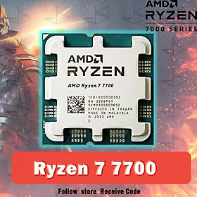 MỚI AMD Ryzen 7 7700 R7 7700 3.8 GHz 8 Nhân 16 Luồng PCIE5.0 65W Bộ Vi Xử Lý CPU 5NM L3=32M 100-000000592 LGA AM5 không tản nhiệt