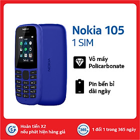 Điện thoại Nokia 105 Singel sim - Hàng chính hãng