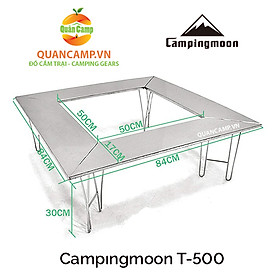 Bàn quây bếp nướng BBQ Campingmoon T-500