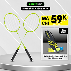 [RẺ NHẤT MALL] Bộ 2 vợt cầu lông giá rẻ chính hãng Agnite, bền, nhẹ, tặng kèm túi vợt và quả cầu lông - ER301/ER302