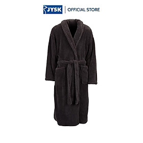 Áo choàng tắm | JYSK Simris | polyester microfibre | xám antraxit | S/M