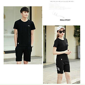 Đồ mặc nhà/Đồ bộ thể thao cặp unisex nam nữ chất thun lạnh cao cấp thoáng mát hút mồ hôi mặc hè sành điệu