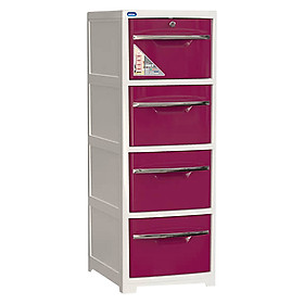 Tủ nhựa Sake Duy Tân, 4 tầng có khóa