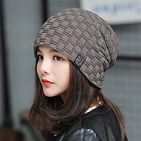 Mũ len 2 lớp thời trang nam nữ thu đông ấm áp Phiên bản Hàn Quốc dona23062501