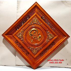 Mua TRANH GỖ HƯƠNG - CHỮ PHÚC ( hình thoi)