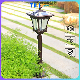 Mua Đèn trụ sân vườn cổ điển năng lượng mặt trời TS21D cao 75cm  3 màu ánh sáng 