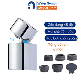 Mua Đầu vòi nước xoay 360 độ  tiện ích  tạo bọt  tăng áp  hai chế độ nước Waternymph N028