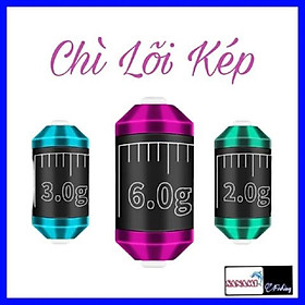 Chì Lá Lõi Kép (Set 3 viên) Chống Nổ Chuyên Câu Đài Câu Đơn Cao Cấp SPK52