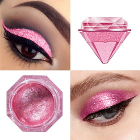 LANGMANNI Charming Diamond Style 6 Colors Glitter Eyeshadow Make up Palette Shimmer Pigment White Purple Eye Shadow Powder