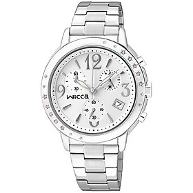 Đồng Hồ Nữ Citizen Wicca Đính Đá Swarovski Dây Thép Không Gỉ BM1-113-11 - Mặt Trắng