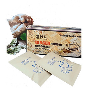 Bột Socola Gừng 200g SHE Chocolate - 01 Hộp 200g 8 túi - Cung cấp năng lượng và giữ ấm cơ thể