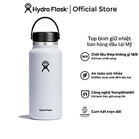 Mua Bình giữ nhiệt Hydro Flask 32 OZ Wide Flex Cap co náp xoay - Hàng chính hãng(Season 2024)