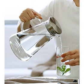 Bình nước thuỷ tinh siêu chịu nhiệt 400 độ c cao cấp 3 cỡ 1 lít 1,4 lít,2 lít