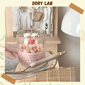 Mua Nến Thơm Ly Couple Gấu Mix Topping Handmade  Phụ Kiện Decor  Quà Tặng - Dory Lab