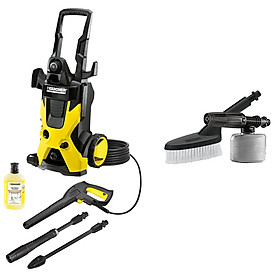 Combo Máy Phun Rửa Áp Lực Cao Karcher K 5 Và Bộ Đồ Chà & Bình Xịt