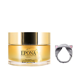 Kem Hồng Sâm Dưỡng Trắng da, Giảm Thâm Nám Epona Red Ginseng Gold Whitening Cream 50ml + Tặng Kèm 1 Băng đô Tai Mèo (Màu Ngẫu Nhiên)