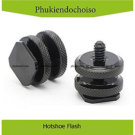 Ốc 1/4 đế kép gắn Hotshoe khe Flash