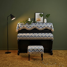 Khăn phủ đàn piano cơ đàn piano điện tử 88 phím sang trọng cổ điển trang trí giáng sinh noel năm mới Tết - Hàng chính hãng