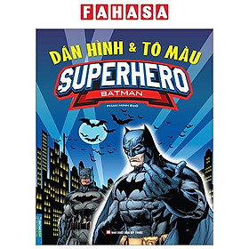 Dán Hình Và Tô Màu - Superhero - Batman (Tái Bản 2024)