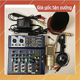 Mua Combo Míc THU ÂM Livestream karaoke PC K200 MIXER F4 USB Bluetooth