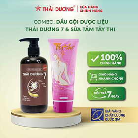 Bộ sản phẩm Dầu gội dược liệu Thái Dương 7 200ml480ml & Sữa tắm Tây Thi 200ml480ml - 200 ml