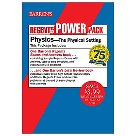 [Download Sách] Regents Physics Power Pack: Let's Review Physics + Regents Exams And Answers: Physics (Barron's Regents NY)