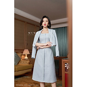 Set Áo Khoác Đầm Nữ MY WAY Sang Trọng Quý Phái 9MVB0916 - 9MDB1162