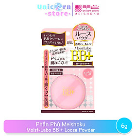 PHẤN PHỦ MEISHOKU MOIST-LABO BB+LOOSE POWDER (màu ngọc trai trong suốt)