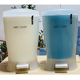 Mua Thùng rác DKW 2 lớp có chân đạp  làm từ nhựa PP cao cấp đảm bảo độ bền - nội địa Thái Lan ( giao màu ngẫu nhiên )