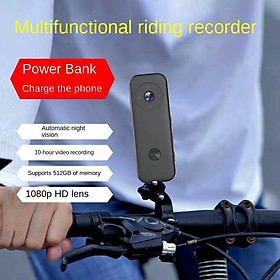512g 2000mah thể thao xe đạp máy ảnh xe máy xe máy thực thi pháp luật, HD 360 Panoramic Matermet Fish 1080p Camera Màu