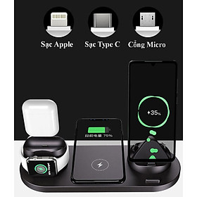 Mua Bộ Sạc Không Dây Đa Chức Năng WS5 6 IN 1 - Sạc Nhanh  Đa Cổng  Tiện Lợi Khi Di Chuyển  An Toàn