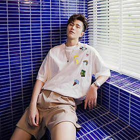 Áo thun Stee KOOK Unisex Áo thun nam tay lỡ màu đen va trắng aothununisex aophongnam