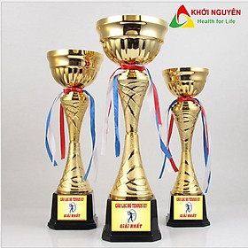 Cúp thể thao giá rẻ M-093 + Free in tem Logo giải đấu