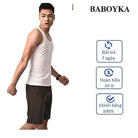 Ao ba lỗ nam chất cotton thấm hút mồ hôi tốt, kháng khuẩn khử mùi BABOYKA