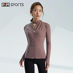 Áo khoác thể thao body PYM SPORT - PYMAT010 - 1 lớp, mặc chạy bộ, tập gym, yoga - 5 màu cho bạn lựa chọn