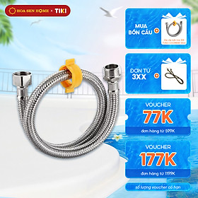 Mua Dây cấp nước inox 304 TUSLO COCDN0001 dài 50cm áp lực cao  Dây cấp nước bồn cầu - bình nước nóng - máy giặt - vòi sen - Hoa Sen Home - Hàng chính hãng