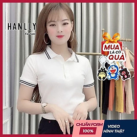 Áo thun nữ phối bo sọc đẳng cấp sang trọng