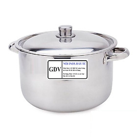 Nồi Luộc Gà GDV Vung Inox Đáy Từ Dùng Mọi Bếp Size 28cm - Hàng Chính Hãng