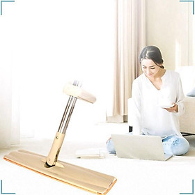 Hình ảnh Cây lau nhà tự vắt thông minh xoay 360 độ chổi phẳng lau nước sàn nhà tường gỗ siêu sạch