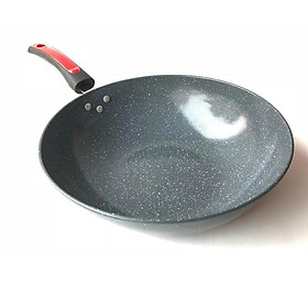 Chảo Vân Đá 32cm Sâu Lòng Dùng Được Cho Mọi Loại Bếp- Chiên Xào Nấu Đều Được- Phù Hợp Cho Mọi Nhà- Chính Hãng MINIIN