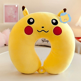 Mua Gối kê cổ Du Lịch Pokemon gối có nút bấm tiện lợi (Vàng)