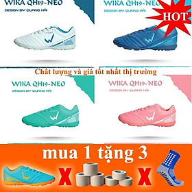 giày đá bóng wika quang hải - HỒNG TRẮNG,39